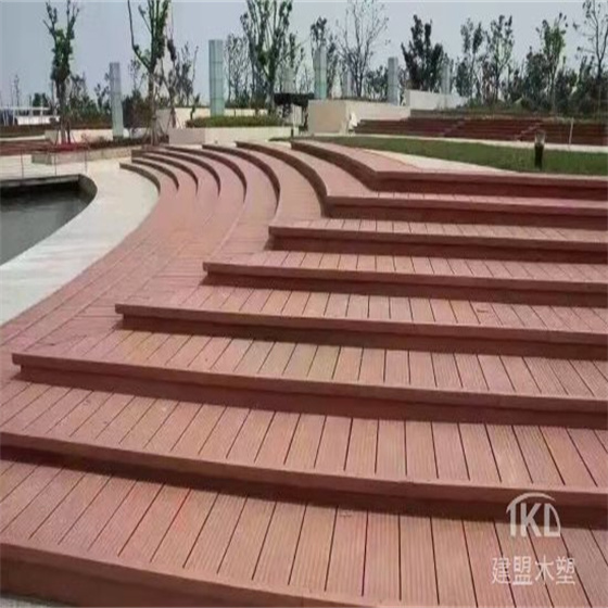 北京共挤塑木地板-北京户外地板台阶楼梯塑